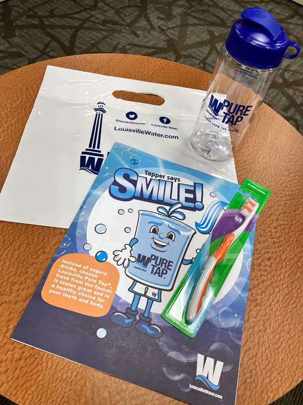 Kids were “All Smiles” Learning Dental Health from Central Students Louisville Water Company