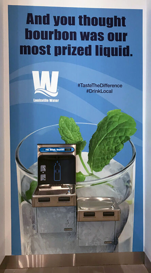 LW water station at the convention center