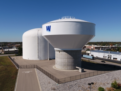 Louisville Water storage tanks