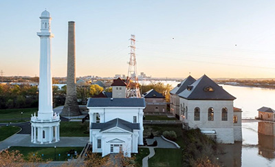 Louisville Water Tower drone image