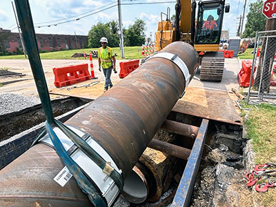 Oak St. pipe project