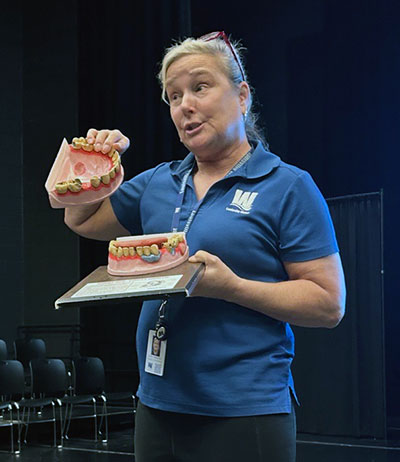 Barbara with Mr. Gross mouth