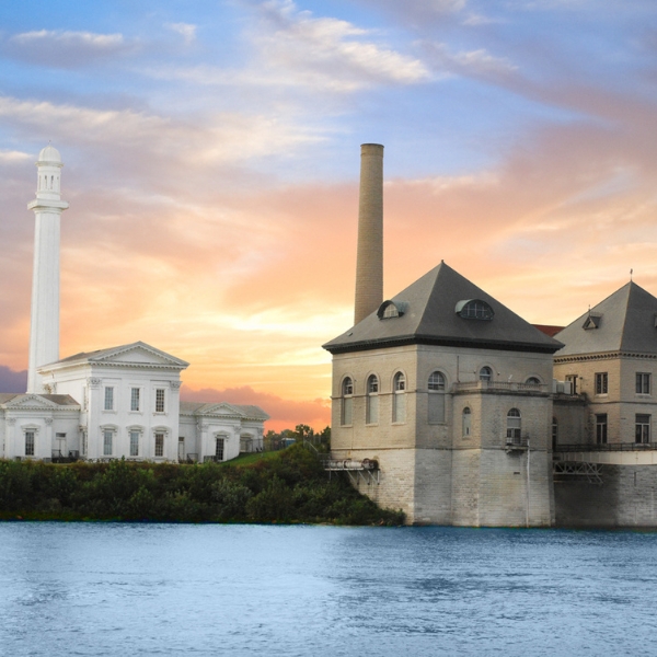 Louisville water tower and pumping station