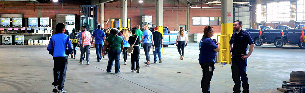 new employee tour at Allmond