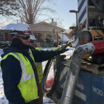 image - LW crew using torpedo heater
