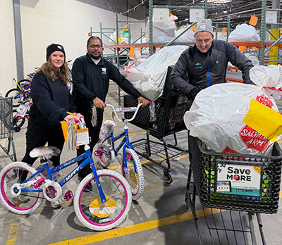Salvation Army volunteers