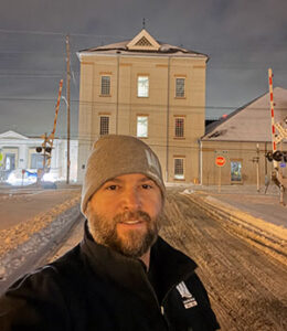 Clayton Reesor in snow at Crescent Hill