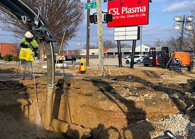 15th Jefferson brick wall