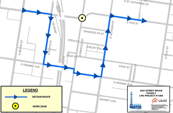 Oak street detour