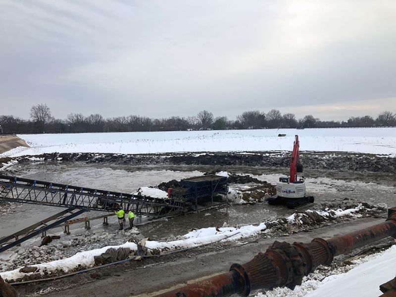 Reservoir Dirt removal