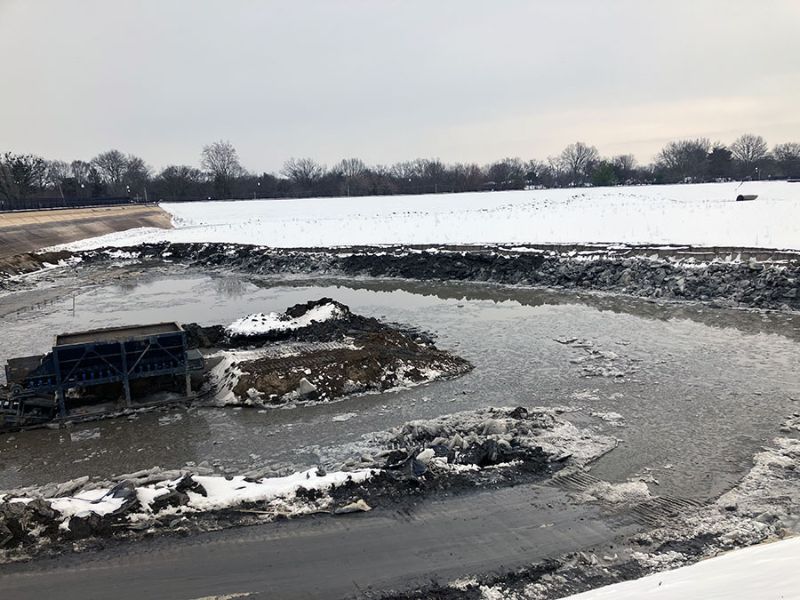 Reservoir Dirt removal