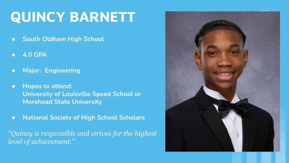 Thomas family scholarship winner