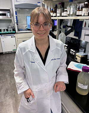 Casey LaFollette in lab