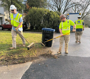 Restoration work in Upland rd.