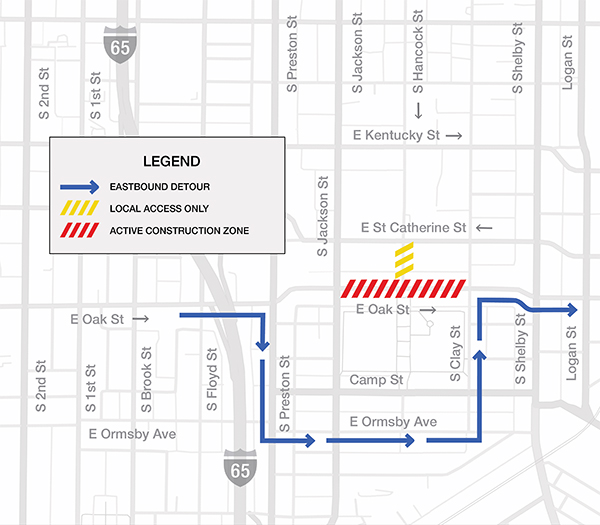 Jackson Street map