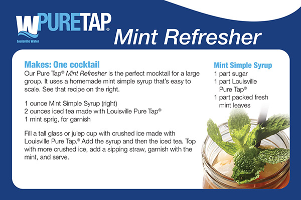 Pure Tap mint refresher recipe