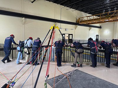 Firefighter training