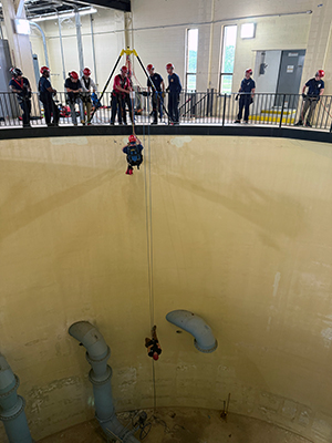 Firefighter training