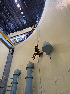 Firefighter training