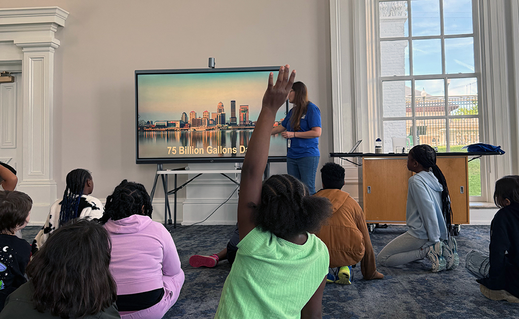 Students at Water Tower Field trip