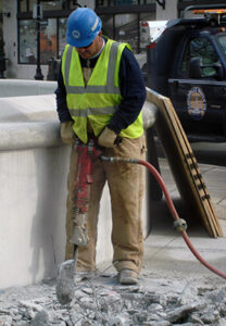Jackhammer work