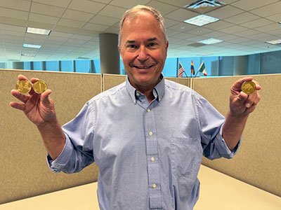 Dave with safety coins