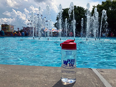Pure Tap bottle at KY state fair