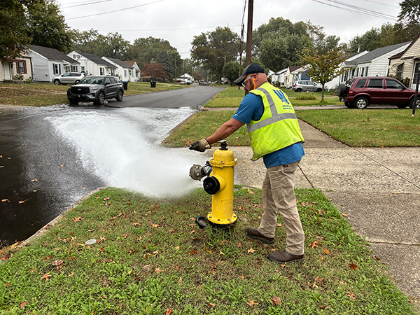 Fire hydrant inspection