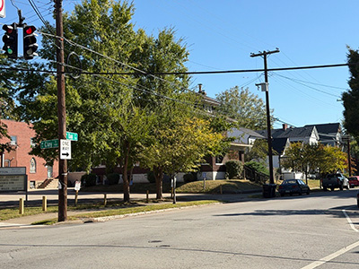 East oak and south clay street