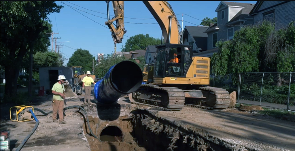 Oak St. construction
