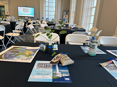 Table setting at LWT